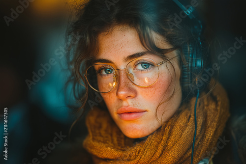 Portrait of beautiful woman