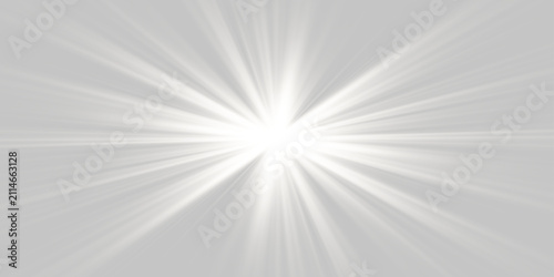 Принти на полотні Vector white sunlight flare with radiant beams