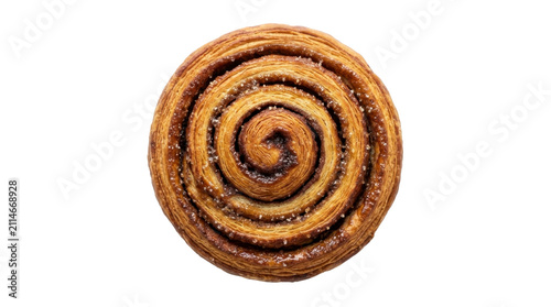 Cinnamon roll pastry on a transparent background PNG image