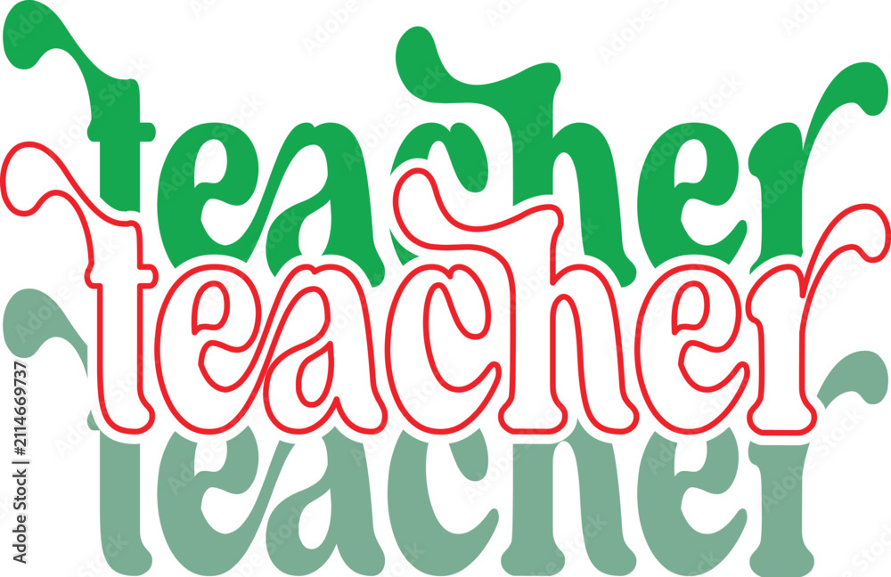 Fototapeta premium Teacher Svg Design