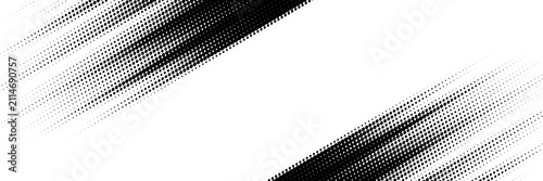 Foto Dots halftone white and blue color pattern gradient grunge texture background
