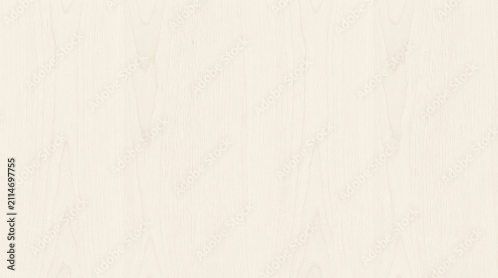 Obraz premium Light Wood Grain Texture, Natural Birch Plywood Surface, Pale Cream Timber Background, Subtle Grain Pattern for Design and Decor