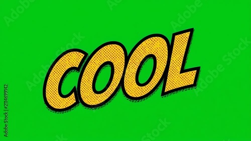 Green Screen Text Animation Cool Repeated Against Black Stripes Cinematic Motion