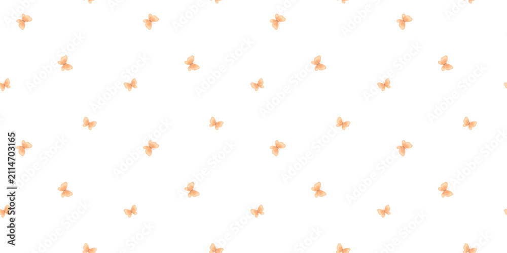Fototapeta premium Watercolour meadow flowers seamless repeat pattern for textile, fabric, and wallpaper. Tiny red florals and leaves on white background.
