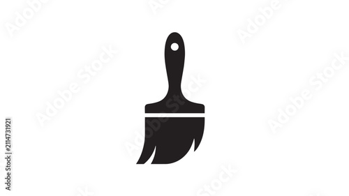 Paintbrush icon represents a tool used for applying pigments to surfaces during home renovation or art projects.
