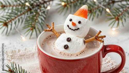 christmas decoration with snowman