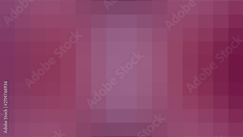 A modern abstract background showcasing a captivating pixelated mosaic pattern with a smooth gradient transition from rich, deep purple and magenta tones to a softer central hue, ideal for digital art