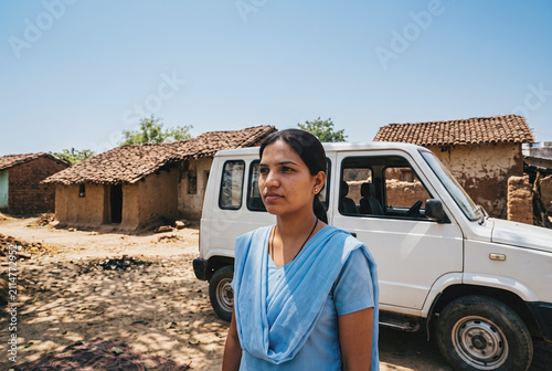 Mobile Health Camp Van Rural Indian Village Outreach Nurse Setup