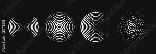 Фотография Sound wave icon set