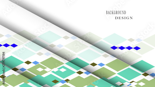 Triangles background with gradient blues