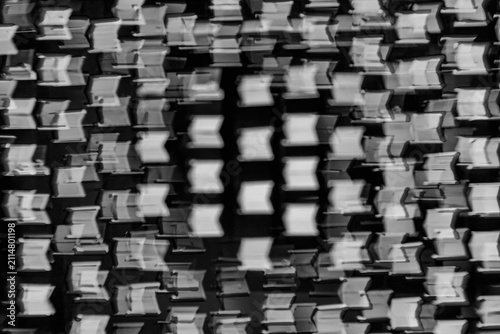 Fotografie Blurred black and white abstract pattern