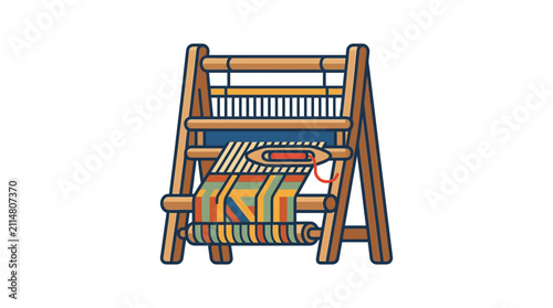 Obraz na płótnie Wooden hand loom.