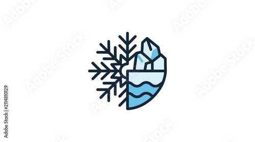Cold Snowflake and Iceberg Contrast