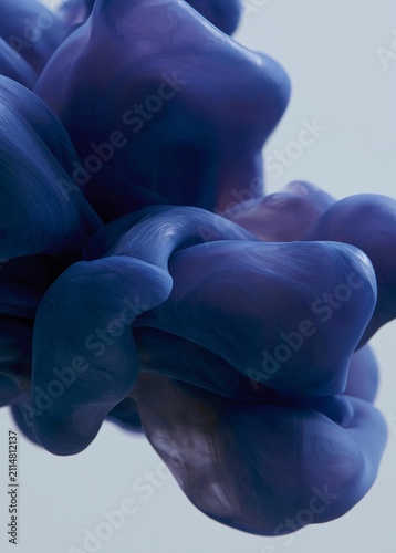 Abstract digital art piece that appears to be made up of multiple layers of blue fluid. the fluid is flowing in different directions, creating a sense of movement and depth.