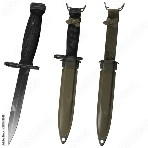 Принти на полотні Bayonet And Scabbard Military Blade