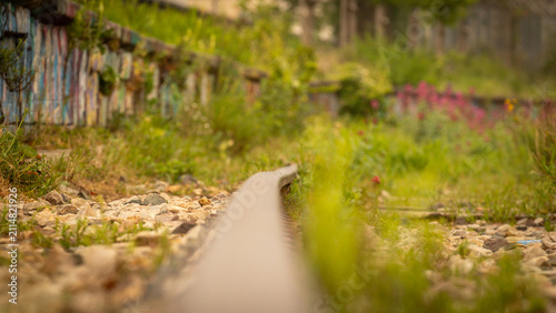Old abandoned railway in Paris in France on June 25th 2026