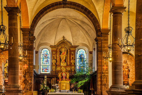 Cuadro en lienzo Kreuzkapelle des Klosters Hohenbrg im Elsass