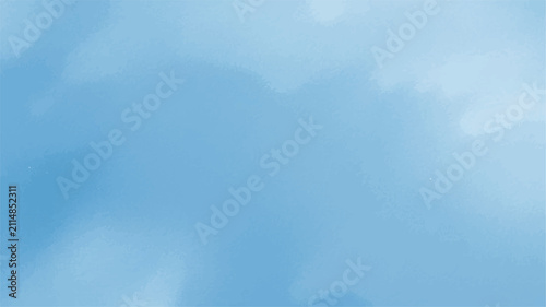 Quadro su tela Bright Blue Sky with Fluffy White Clouds Natural Cloudscape Background Featuring Clear Summer Atmosphere and Sunlit Open Air Landscape