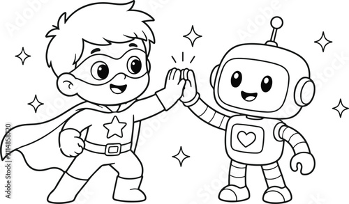 baby supper man vector 
