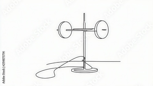Simple windmill sketch on white background.
