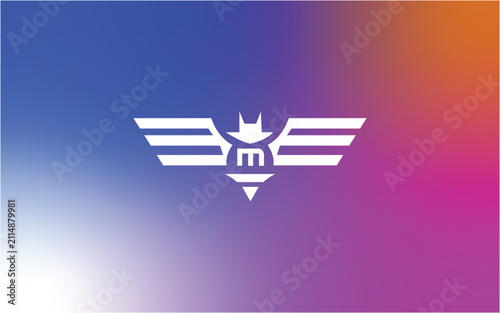 Modern Robot Wings Technology Logo Design