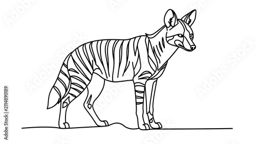 Tasmanian devil illustration white background.