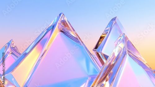 Geometric 3D triangular formations in a digital valley