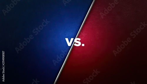 Abstract background with deep blue and crimson halves separated by a dividing line