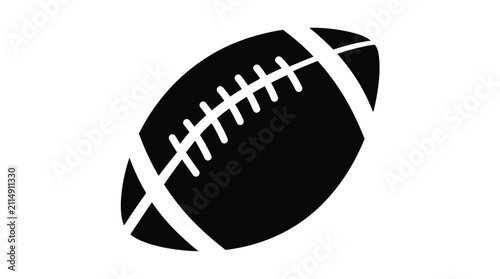 Foto American Football Silhouette On Transparent Background gridiron