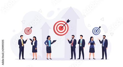 Business Team Achieving Goals, Strategy and Success