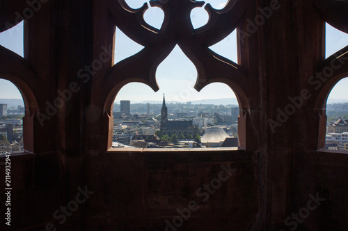 Bild auf Leinwand Window in church
