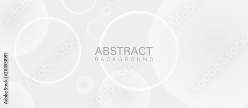 Abstract background with light gray and white translucent overlapping circles, creating a clean, modern, professional minimalist design for presentations, websites, or corporate branding.