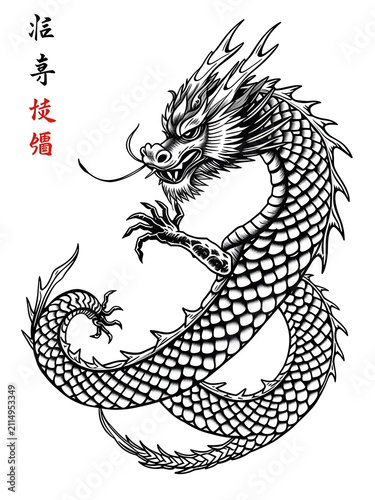 chinese dragon vector