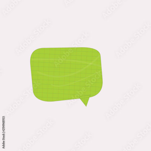 Green speech bubble chat icon with grid pattern