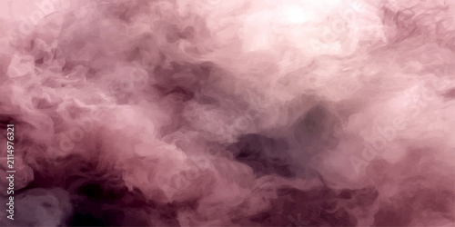 Bild auf Leinwand Ethereal Rose Haze soft billowing rose-colored mist creates a dreamlike, abstract background, evoking a sense of mystery and tranquility