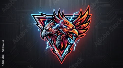Gaming team mascot emblem
