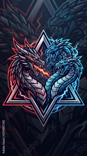 Gaming team mascot emblem