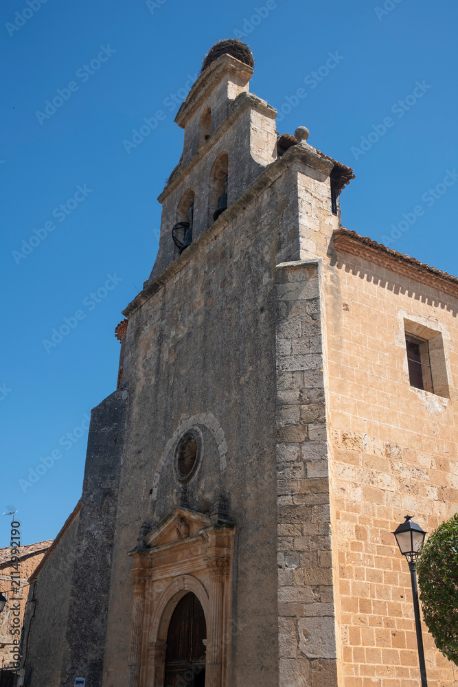 Fototapeta premium Historic Church of San Agustín in El Burgo de Osma, Soria, Spain