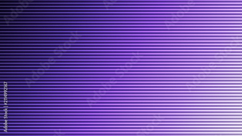 Abstract purple neon horizontal lines glowing gradient background for retro futuristic technology
