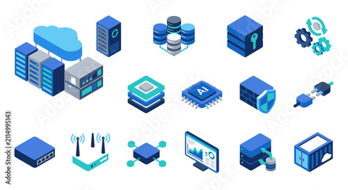 Flat Design Technology Icons Collection.