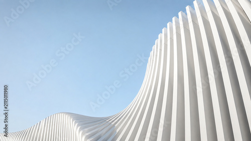 Fotografía Modern Architectural Wave Design.