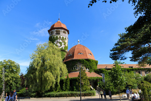 SVETLOGORSK, RUSSIA - JUNE 30, 2026: Rauschen. A water tower in the center of Svetlogorsk. The building of the hydrotherapy, Kaliningrad region