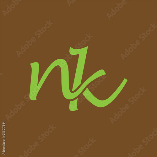  NK Letter On luxury Logo	
