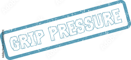 Bild auf Leinwand Authentic Gritty Grip Pressure Seal Mark for Strong Business Concepts