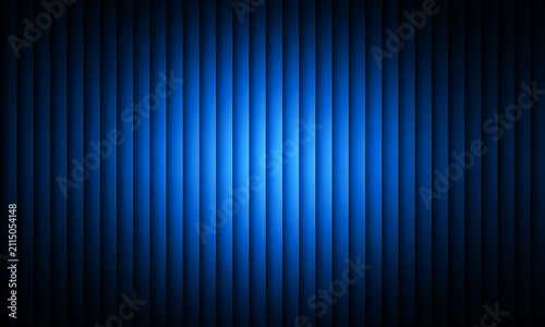 Abstract Vertical Stripe Pattern with Blue Center Spotlight Lighting Background