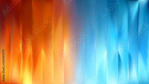 Ice fire bg. Red and blue ribbed glass background.