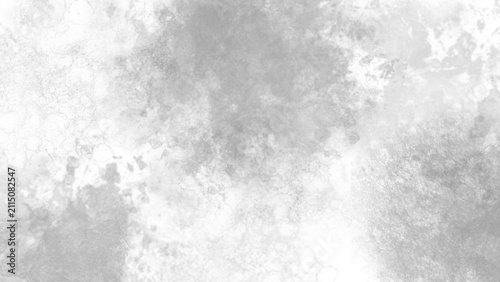 Grungy white watercolor texture background, abstract grey paint splatters on paper, weathered cement wall effect for graphic design