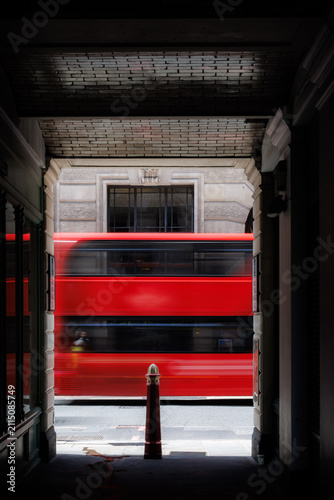 Foto red bus in london