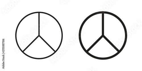 Obraz na plátne Peace icon vector logos series. EPS10