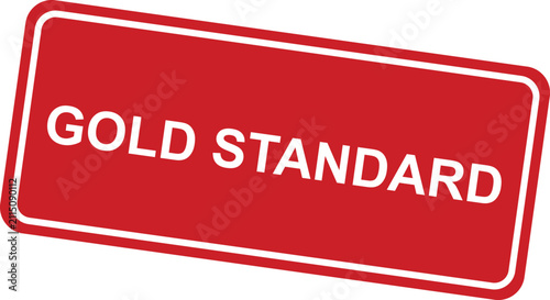 Gold standard certified quality stamp seal for business product labeling